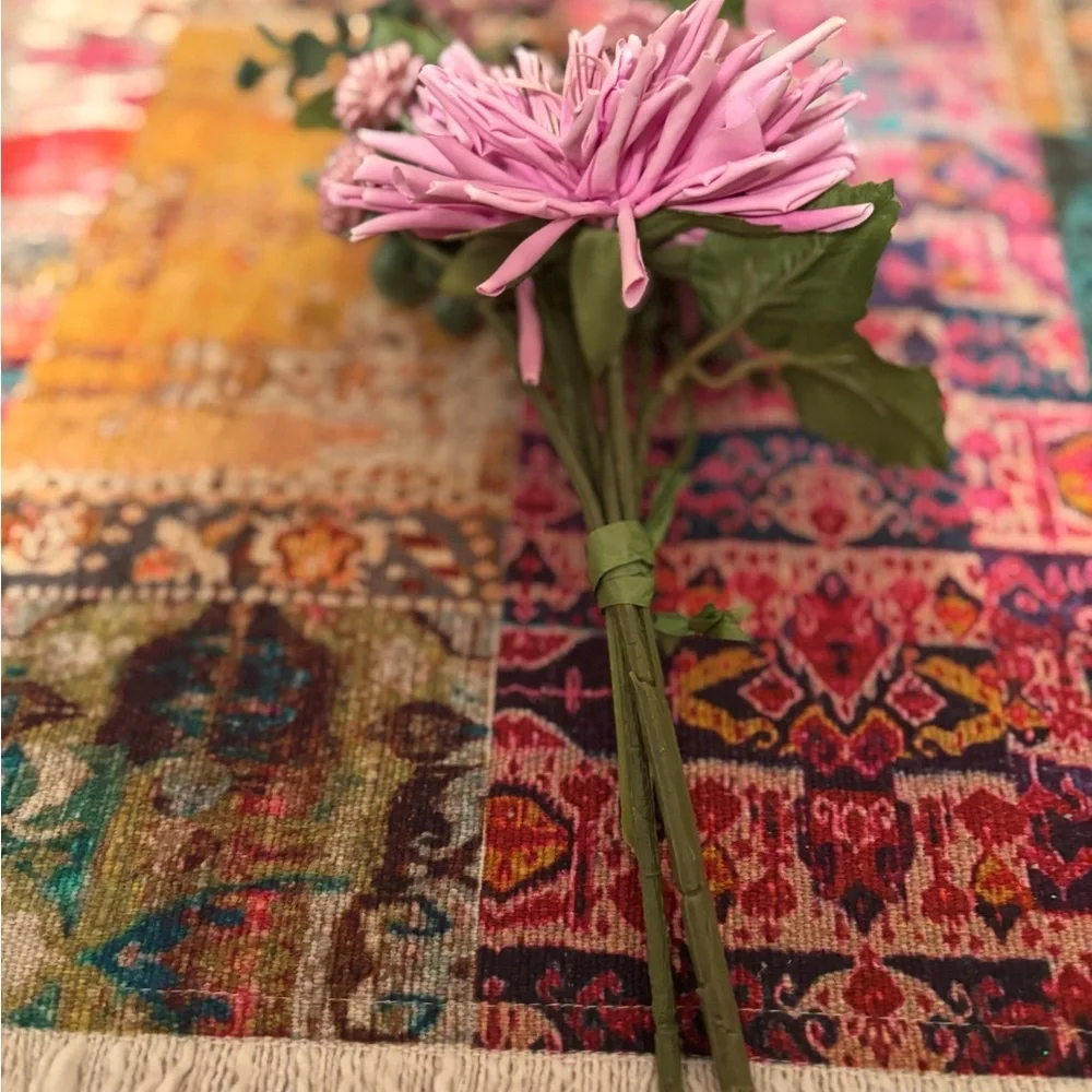 Faux Flowers and Plant Set